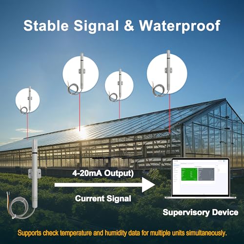 TZONE 4-20ma Temperature Humidity Sensor Temp Transmitter Analog Probe 4-20 ma Output