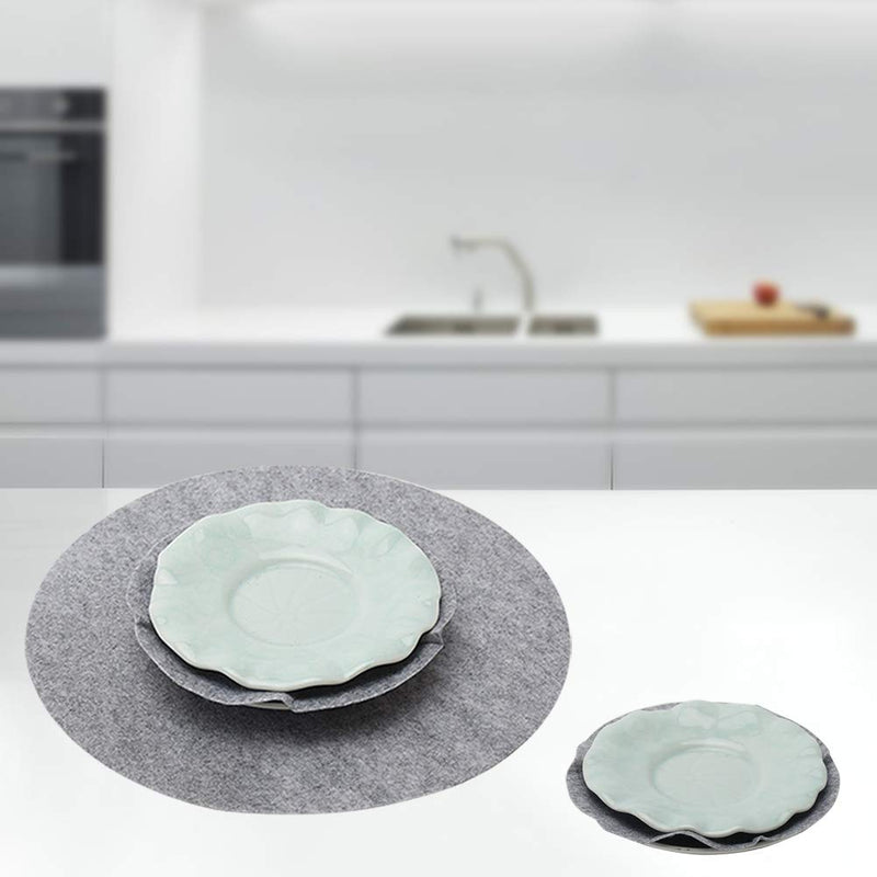 [Australia - AusPower] - 48 Pieces Felt Plate Separator Discs Soft Felt Plate Separators for Chest Protector Kitchen Tableware Storage and Organization 