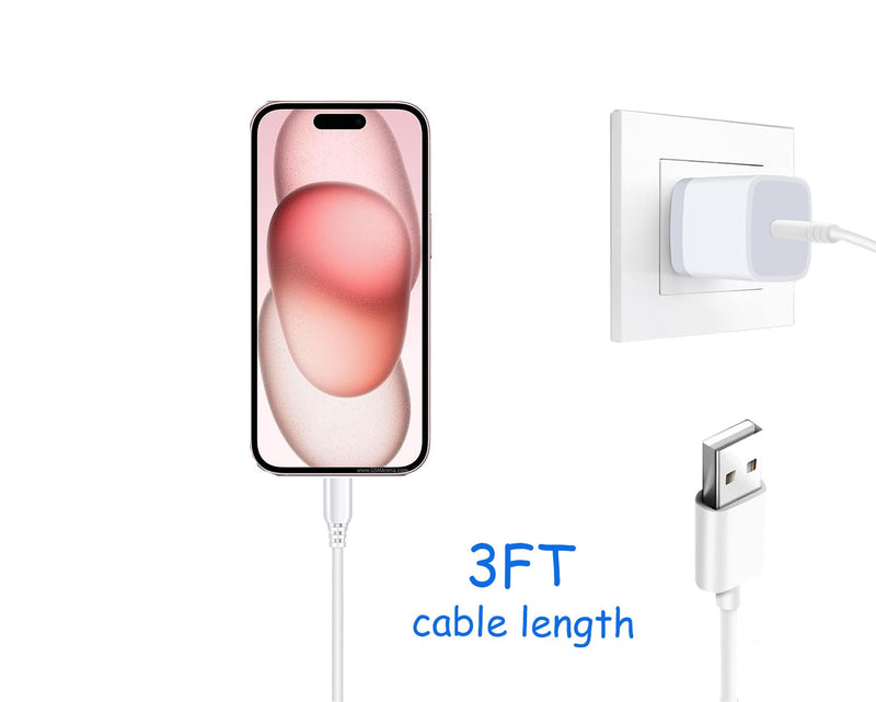 [Australia - AusPower] - Car Carplay Cable for iPhone 15 15 Pro Max 15 Plus Cable, USB A to USB C for Carplay USB C Cord, iPad usb C Cable 10th Gen iPad Pro iPad Air 5th 4th Mini 6th Gen Car Charger Cable Cord Replacement 3FT 3.0 Feet 