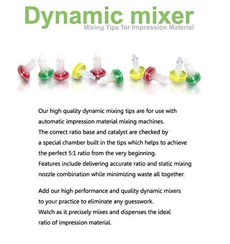 [Australia - AusPower] - [DXM]Yellow Dental Dynamic Mixing Tips for Heraeus Kulzer and more 1 bag (50pcs) 