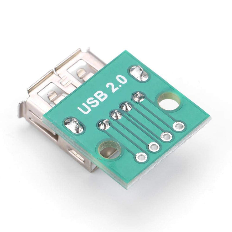 10 x USB Port Plate Type A Female Breakout Gasket 2.54mm Pitch Adapter Dip Connector