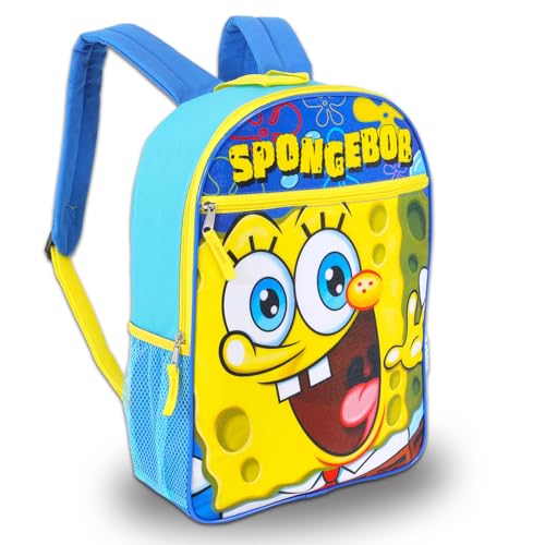 Spongebob Backpack and Lunch Box Set for Toddlers School Bundle + More