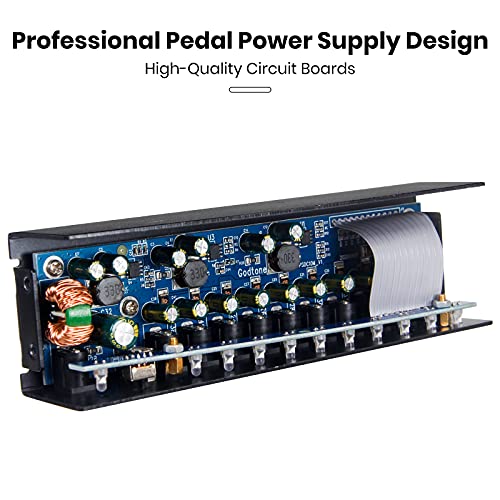 Guitar Pedal Power Supply 10 Way DC Outputs for 9V 12V 18V Effect Pedal with USB(5V2A) Port GD-02 US GD-02 with USB