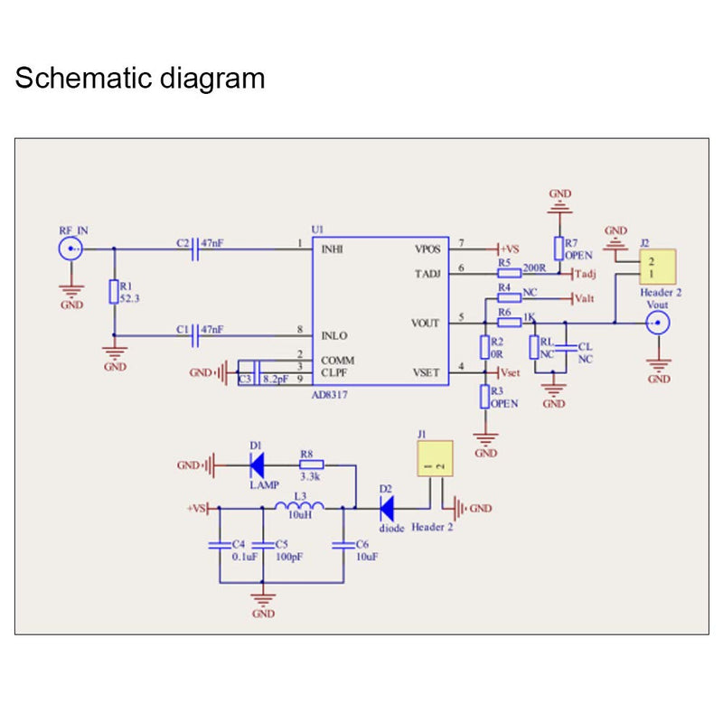 [Australia - AusPower] - Logarithmic Detector Logarithmic Power Meter AD8317 1M-10GHz 60dB Power Meter Amplifier Controller 