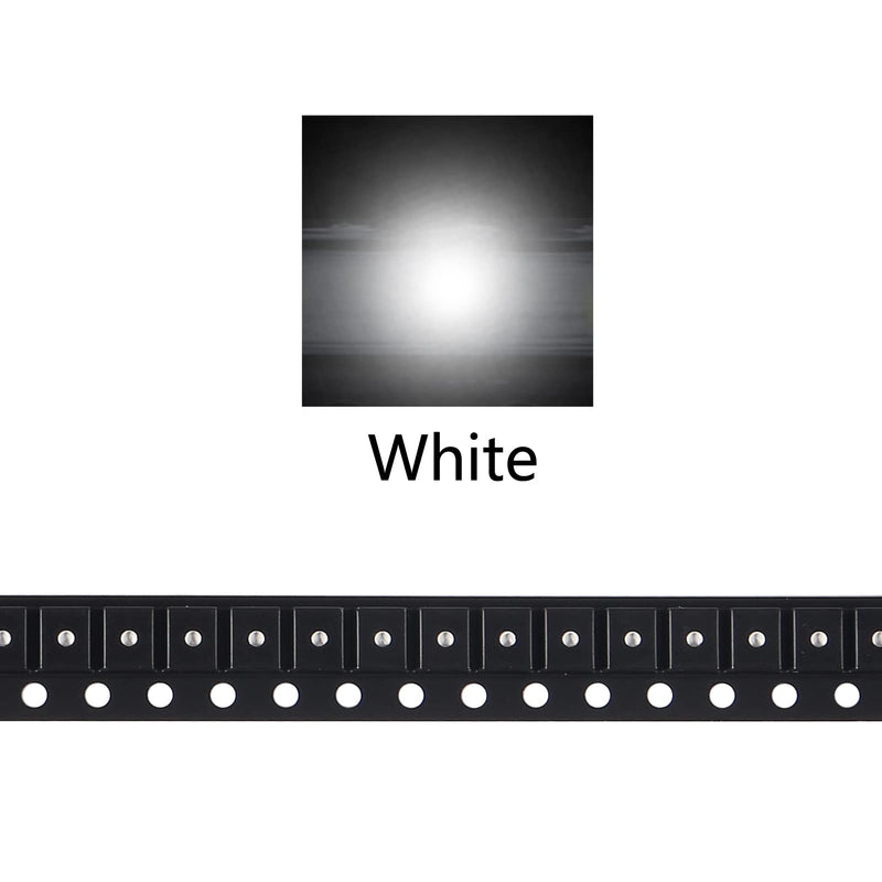 [Australia - AusPower] - 100pcs 3528 (1210) SMD LED Diode Lights Chip White 6000K Super Bright Lighting Bulb Lamps Electronics Components Light Emitting Diodes (3.5mm x 2.8mm) 