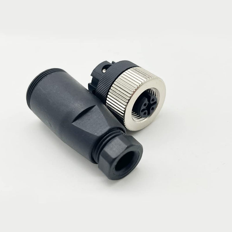 [Australia - AusPower] - 2Pcs M12 4 Pin Female Connector, 12mm A Code Industrial Circular Connector Unshiled Field Assembly Wireable Sensor IP67 250V 4A AC/DC Straight Type Adapter for PG7 (Female) 