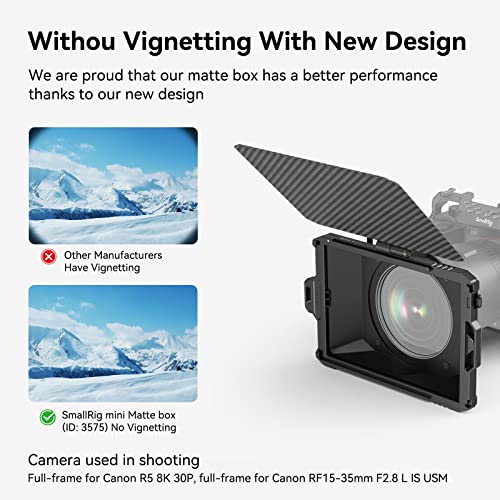 SmallRig Mini Matte Box Lite with Carbon Fiber Top Flag