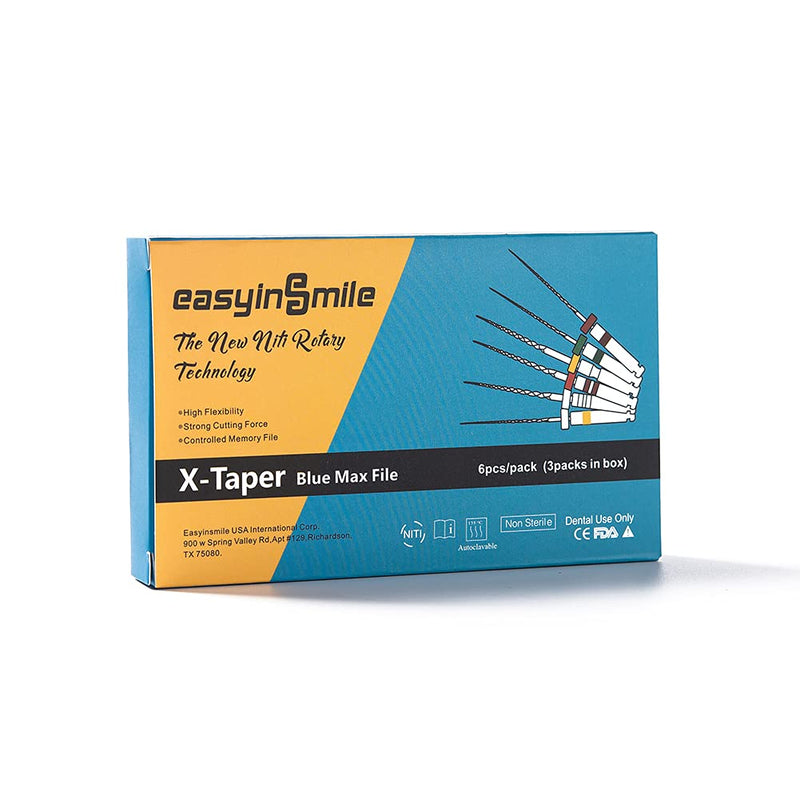 [Australia - AusPower] - Dental Endo Rotary File Endodontic X-TAPER Blue Max NITI Engine File Root Canal Therapy Tools 25MM EASYINSMILE (1) 1 