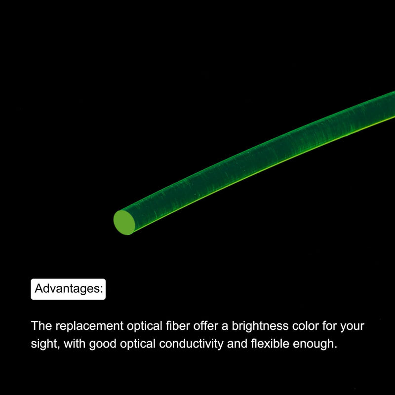 [Australia - AusPower] - MECCANIXITY Fiber Optic Rods PMMA 1mmx25cm for Sight Filament Green 1 Set Pack of 5 