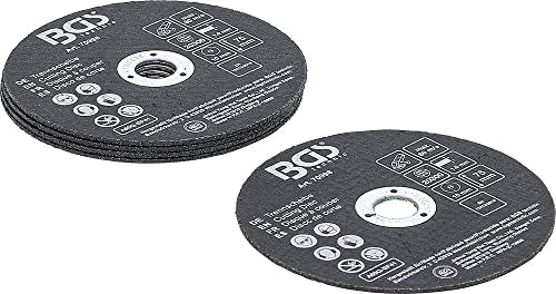 BGS 70998 Cutting Disc Set for Stainless Steel Diameter 75 x 1.0 x 10 mm 5-Piece | Metal separation, body work, vehicle construction, control cabinet construction, max. Operating speed: 80 m/s Cutting disc | for item 70994