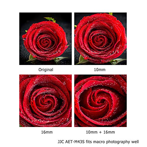 JJC Micro 4/3 Auto Focus Macro Extension Tube for Olympus Panasonic Camera Micro 4/3 Mount (Set)