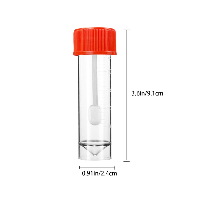 [Australia - AusPower] - 10pcs Stool Specimen Cups with Lids, 25-30ml Stool Cups Stool Container with Spoon Lid 