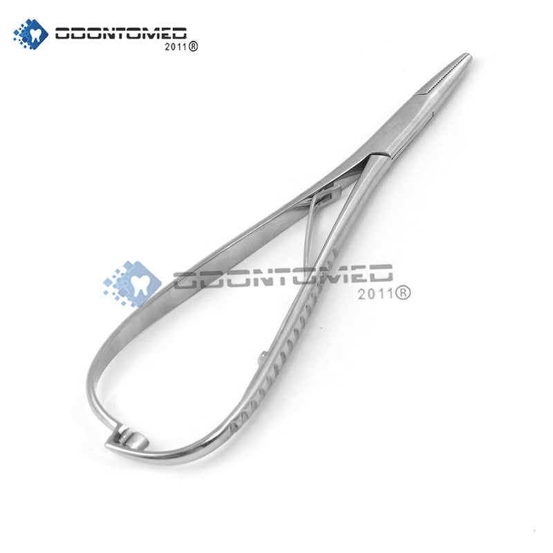 [Australia - AusPower] - OdontoMed2011 Mathieu Ligature Elastic Placing Plier 5.5" Needle Holder Stainless Steel 5.5" 