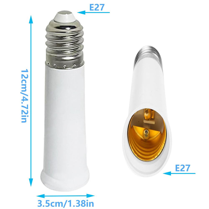 [Australia - AusPower] - E26 Socket Extender, E26 to E26 Standard Medium Base, 4.72 inch Extension Socket Adapter, Light Bulb Socket Extension, Lamp Holder Adapter?3 Pack? 