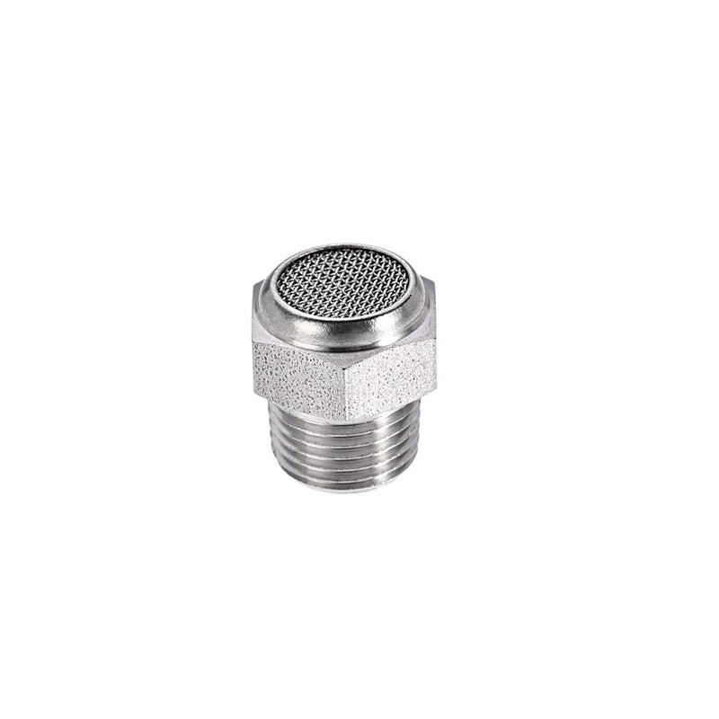 [Australia - AusPower] - uxcell Exhaust Muffler NPT1/8 Male Thread Strainer Stainless Steel Breather Pneumatic Air Muffler 