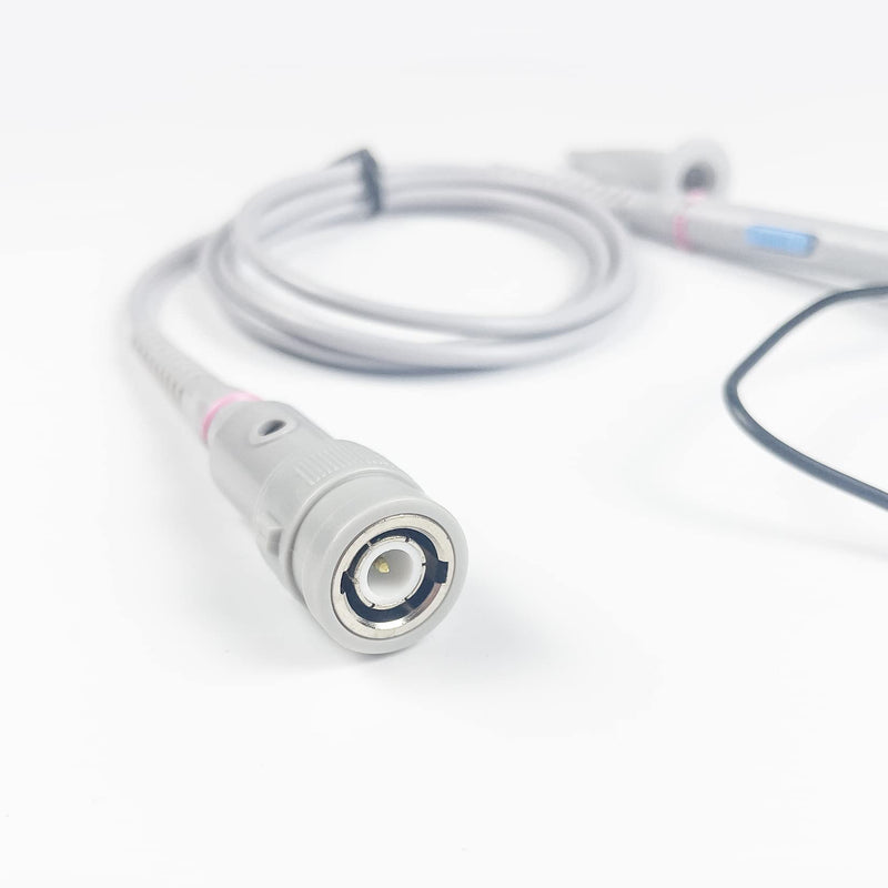 OWON 100 MHz Oscilloscope Probe Kit, BNC Oscilloscope Clamp Button Head Damping Can Be Adjusted with 1x or 10x Slide Switch for Oscilloscopes