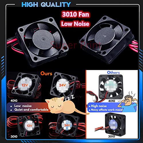 V6 Hotend 24V 40W Remote Bowen Print J-Head Hotend Titanium Alloy HeatBreak Cooling Fan Bracket for Titan Dual Driver Extruder.(24V Brass Nozzle Kit)