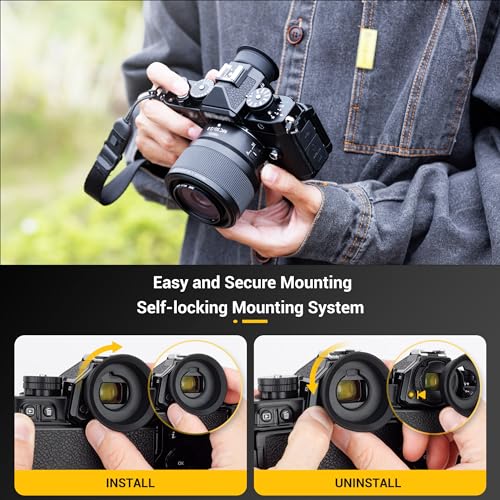 Kiwifotos DK-33 Round Eye Cup Eyecup Eyepiece for Nikon Z8 Z9 Zf Cameras Nikon DK-33 Replacement