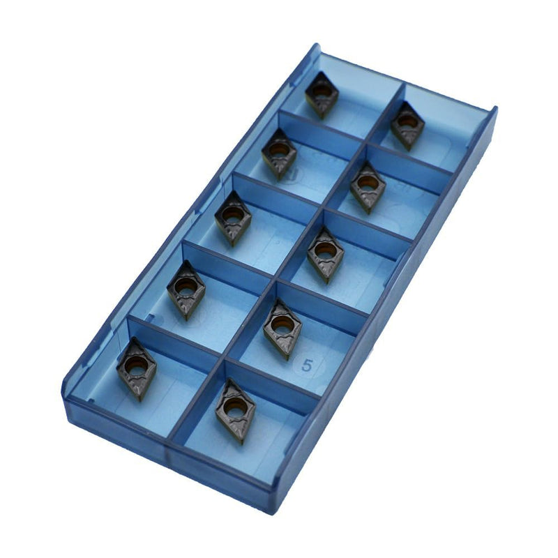 [Australia - AusPower] - CDBP DCMT 070204 DCMT21.51 Steel Turning Inserts CVD Coated (Pack of 10) DCMT070204-MD 