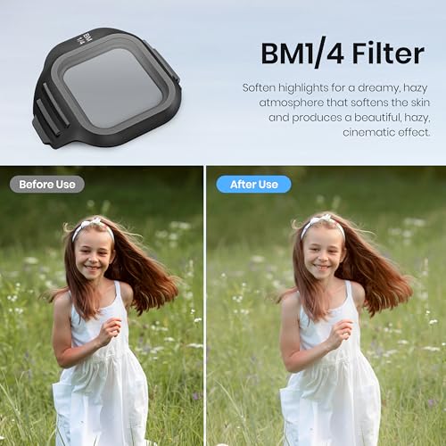 STARTRC Filter Set for DJI Mini 5 Pro Accessories, 6 Pack Black Diffusion Mist/LPR/UV/ND16/64/CPL Mini 5 Pro Drone Lens Filters, Multi Coated HD Optical Glass 6 pack LPR/BM/UV/CPL/ND16/64
