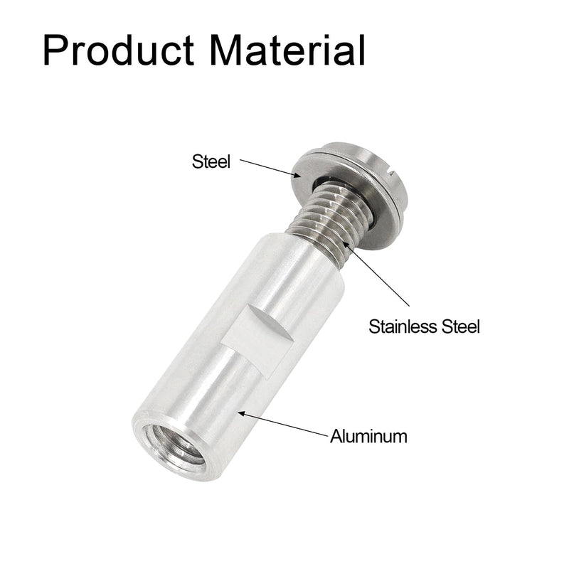 [Australia - AusPower] - SCOTTCHEN Airway Buffing Wheel Extension Shaft 2-1/4" L Angle Grinder Buff Extender Kit 5/8"-11 Threads Arbor Extended Adapter Steel+Stainess Steel+Aluminum - 2sets 2 pack 