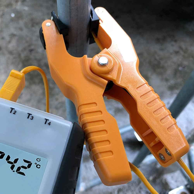 [Australia - AusPower] - Fieldpiece Fieldpiece Pipe Clamp Yellow Ht 05 K Type Thermocouple Sensor Temperature Pipe Clamp 1~3 8 40~200? 