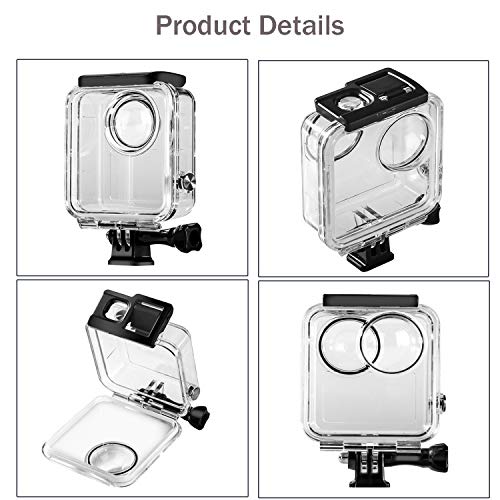 Waterproof Housing Case for Gopro Max Action Camera, Underwater Diving Protective Shell 30M with Bracket Accessories (Not for MAX 360 2025) MAX Waterproof Case