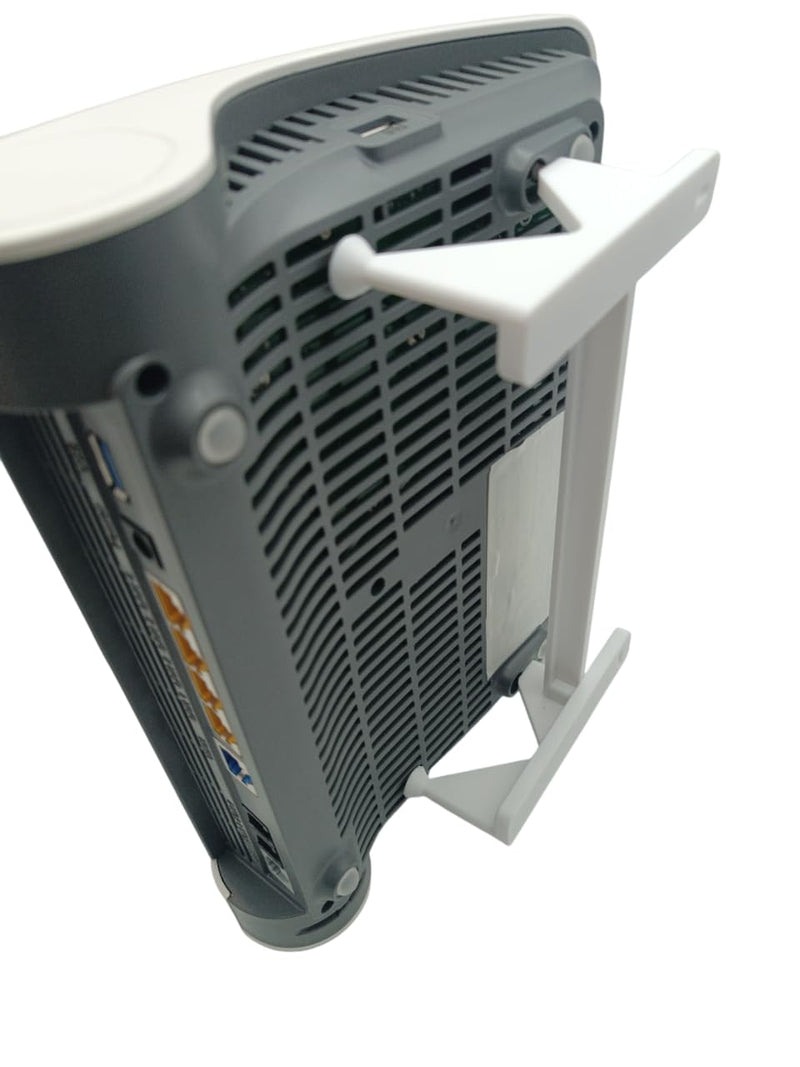 Wall Mount for Fritzbox 7590 AX 7590 7690 Fritz Box 7590 AX | Bracket - 3 Pieces Including Mounting Material Screws and Dowels 1