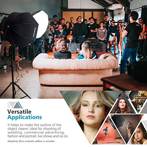 NEEWER 37.5inches/95centimeters Octagon Softbox with Carrying Bag 37.5"/95cm
