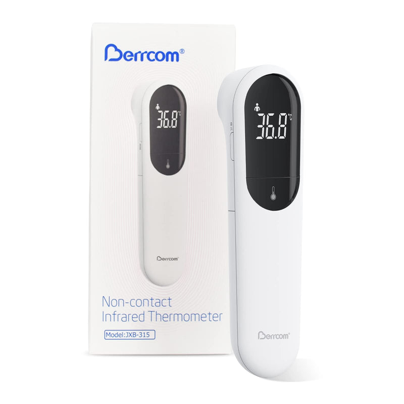 [Australia - AusPower] - Value Bundle with Berrcom Digital Thermometer DT008 and Berrcom No Touch Forehead Thermometer for Adults and Kids JXB315 