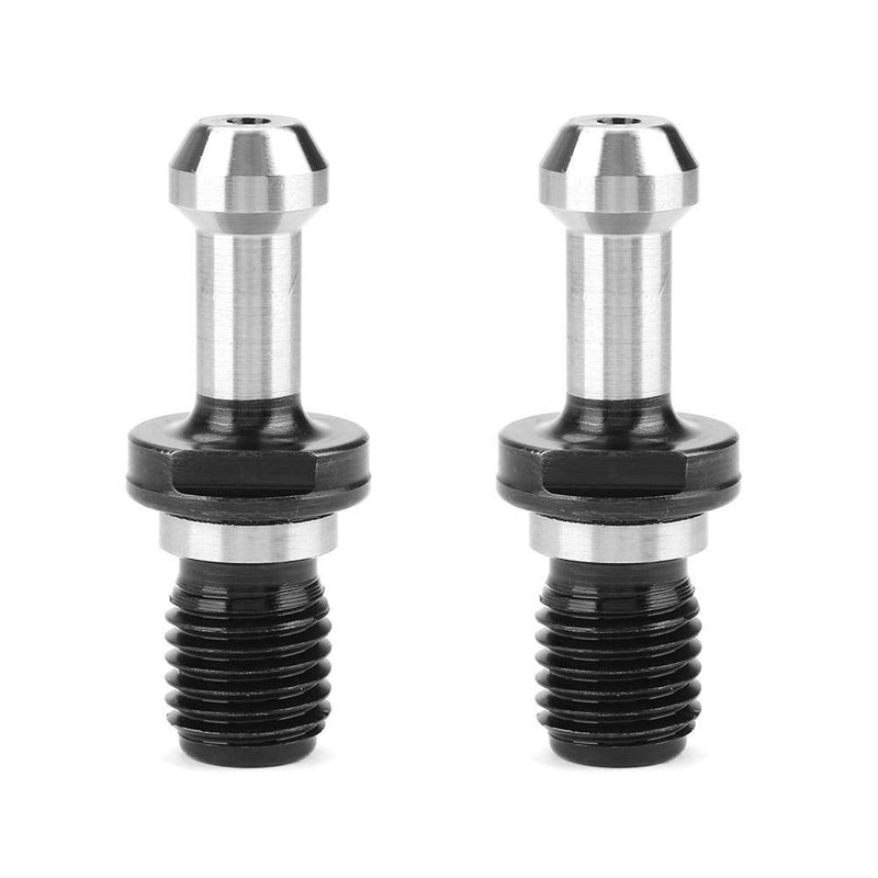 BT40 Tightening Bolt, 2 Pieces BT40 45 DegreePull Bolt, Carbon Steel Tool Holder, CNC Milling Machine, Solid Retention Knob