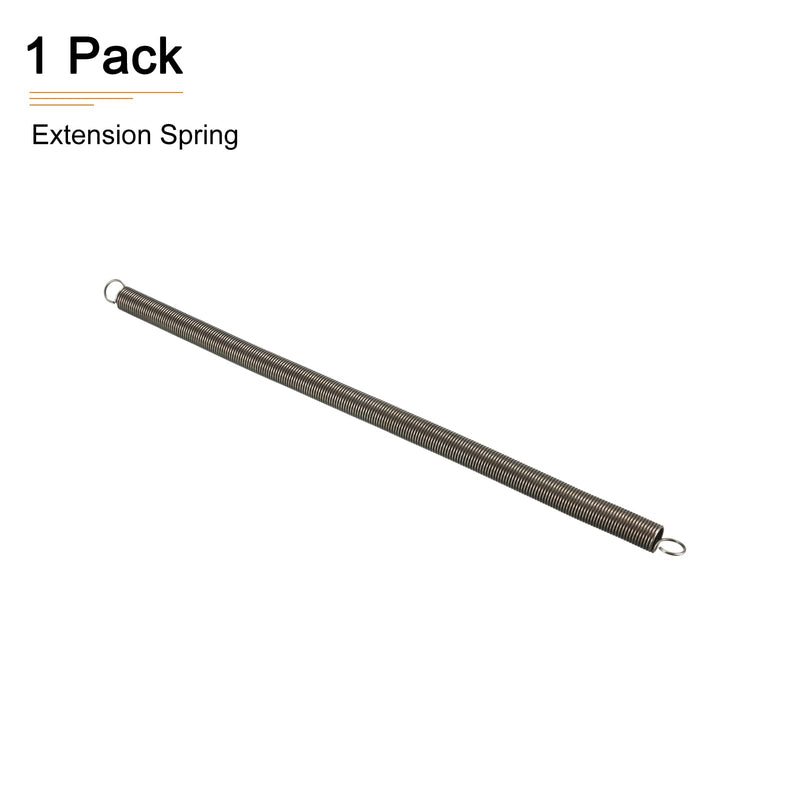 [Australia - AusPower] - 1.2x12x300mm(WxODxL) Extension Spring - 1Pack - Good for Home Repair Machinery - Spring Steel Extended Compressed Spring - Dark Grey 1.2x12x300mm 