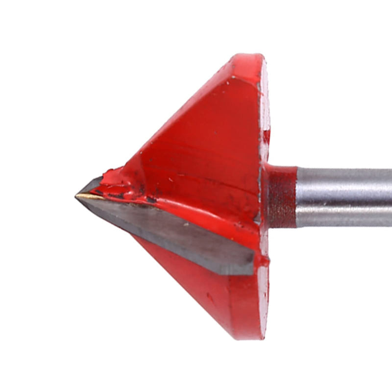 Double Flute 3D Engraving Router Bit 90 Degree V Groove Cutter with 6mm Shank Multiple Sizes 8mm-32mm Woodworking Acrylic MDF PVC