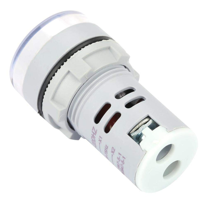 [Australia - AusPower] - YWBL-WH AC Round Frequency Meter LED Digital Display Hz Frequency Indicator Light 