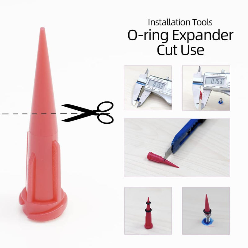 [Australia - AusPower] - O-Ring, Buna-n, Tool Kit with 3 Convenient Sizes, Replacement for Mini Dental Implants 