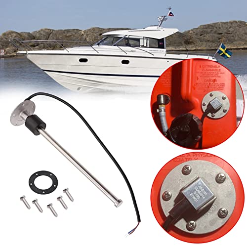 KAOLALI Fuel Level Sensor, 0–190 ohm 150 mm–1000 mm Water Sensors, Fuel Receiver Unit for Cars and Boats (225 mm) 225MM