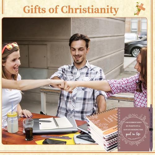 20pcs Christian Ballpoint Pen and Notebook Bulk Christian Gifts Retro Colour
