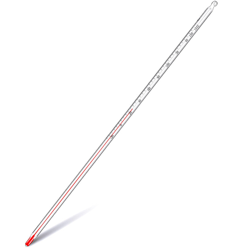 [Australia - AusPower] - General Purpose Lab Thermometer 12 Inch Total Immersion Glass Liquid -20 to 150℃ Liquid in Glass Thermometer for Laboratories Universities Food and Beverage Processing Clear -20 to 150 ℃ 