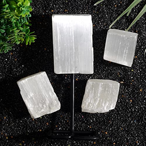 Zodiac Sign Taurus Crystal Gift Set of 5, Zodiac Birth Sign and Horoscope Stones with Selenite and Natural Crystals, Shungite Protection Chip, Astrology Gift for Meditation and Décor