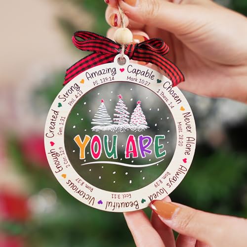 Christian Christmas Ornament, Religious Gifts for Women 2. Bible Verse