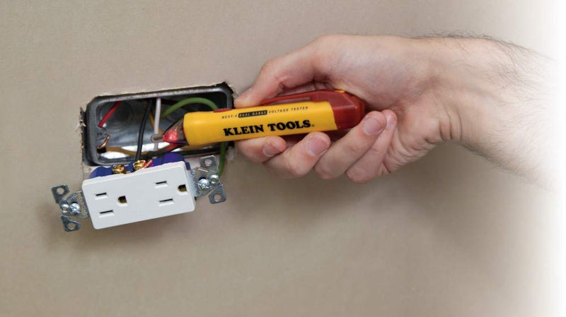 Klein Tools NCVT-2 Voltage Tester, Non-Contact Dual Range Voltage Tester Pen for Standard and Low Voltage, Outlet Tester