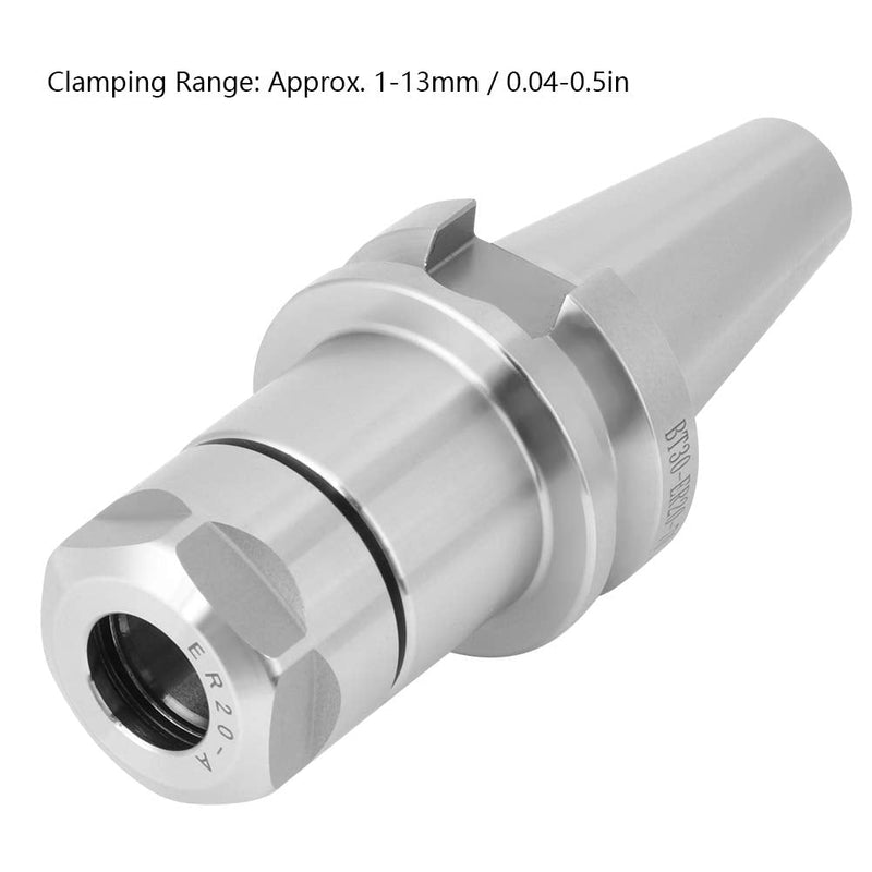[Australia - AusPower] - Collet Chuck Tool Holder, BT30-ER20-70 40cr High Accuracy CNC Shank Milling Accessories, 1-13mm Clamping Range 