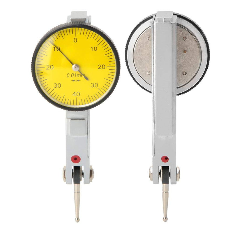 [Australia - AusPower] - Ouitble Dial Gauge 0-0.8mm Dial Gauge Dovetail Rails Dial 0.01mm High Precision Measuring Tool for Mechanical Processing Inspection 