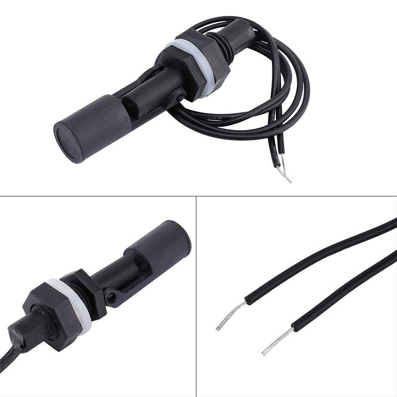 [Australia - AusPower] - Water Level Sensor Float Switch, Side-Mounted Horizontal Liquid Float Switch, Water Level Sensor, Plastic, for Aquarium Containers, Black 