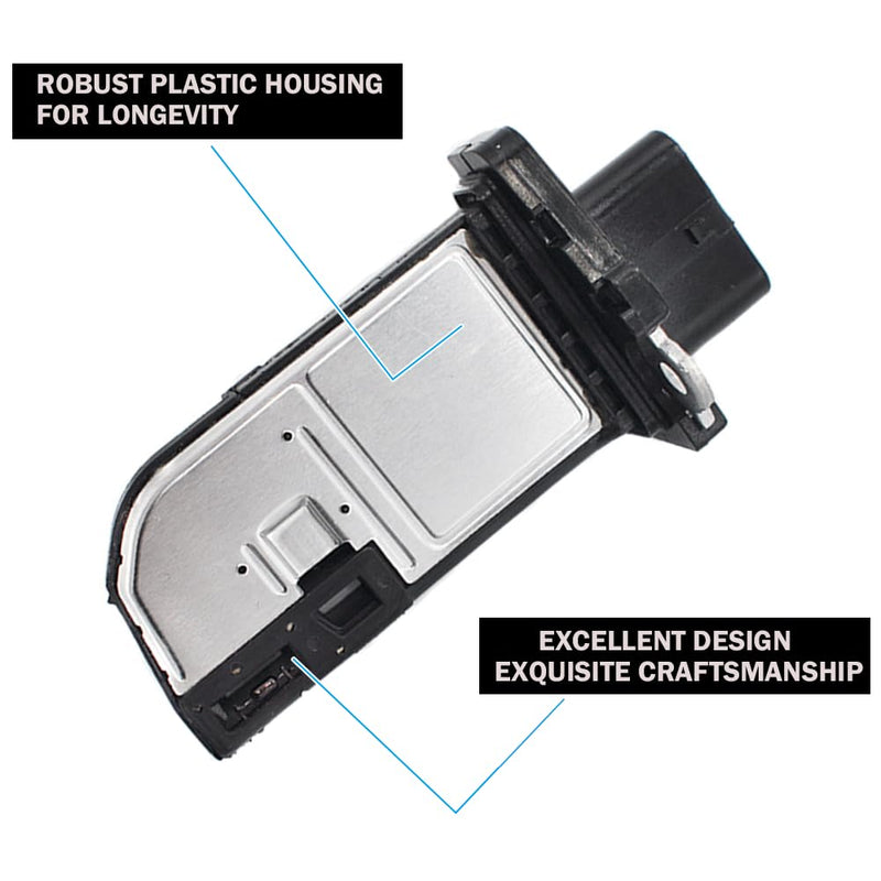 06J906461D Mass Air Flow Sensor – Engine Code Required – Fits Audi 2.0L Turbo CAEB CCTA CBFA CPMA CHJA CPMB – A3 A4 A5 Q3 Q5 – Verify Before Ordering