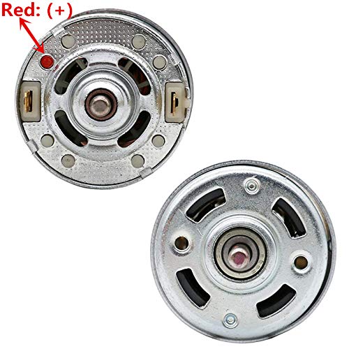 775 DC Motor DC 12V - 24V Max 12000 RPM Ball Bearing Large Torque High Power Low Noise Gear Motor Electronic Component Motor 2-Pack（with Bracket）