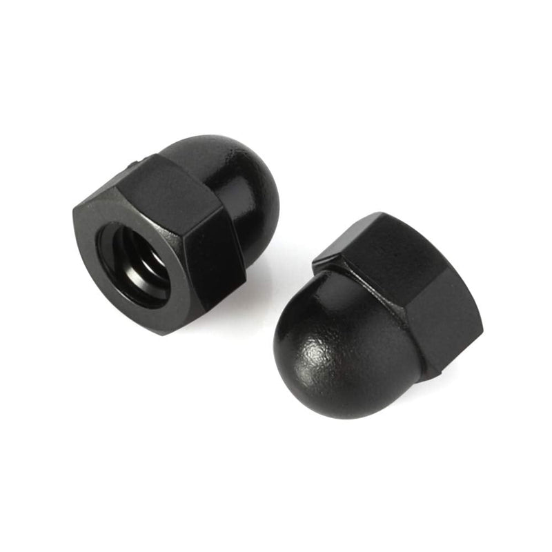 [Australia - AusPower] - M10-1.5 Acorn Nuts Nylon Hex Cap Nut Inner Threaded Protection Cover, Black, Quantity 25 M10-1.5 