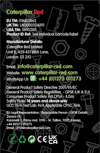 20x Grey PP Countersunk Plastic Screws & Bolts M6 x 40mm, Nuts & Washers