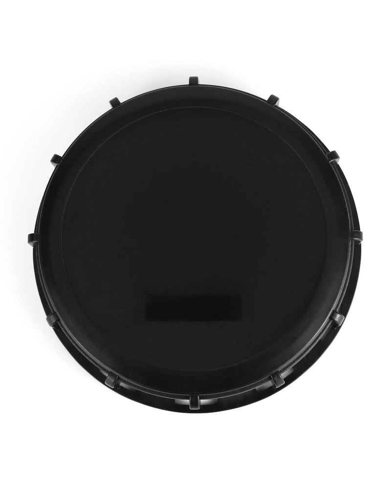 [Australia - AusPower] - QWORK Black 6" Solid Cap for Mauser IBC Tote - High Density Polyethylene (HDPE) - Industrial-Grade Secure Seal - Resistant to Impact and Harsh Chemicals 1 pack 