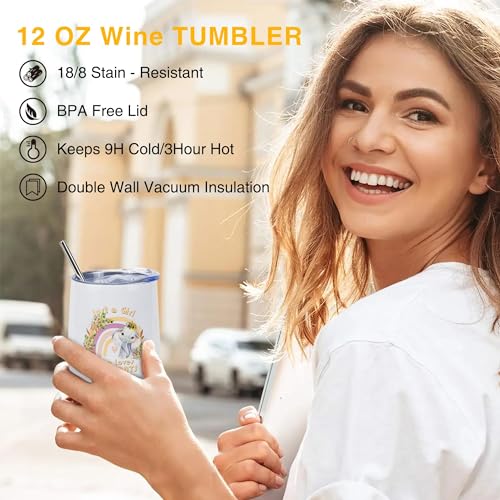Elephant Gifts for Women, Sunflower Gifts for Mother,Unique Elephant Birthday Gifts for Daughter,Animal Lovers,Wine Tumbler Set for Mother's Day, Wedding